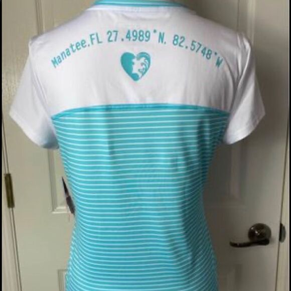 NWT CHUBBY MERMAID JUNIOR  STRIPED BLUE/WHITE TOP - Picture 5 of 10